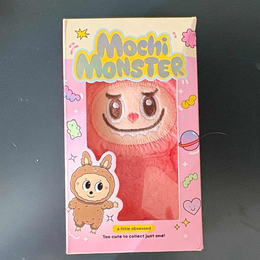 New In Box Mochi Monster Plush Toy - Pink